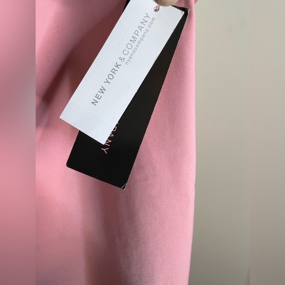 7th Avenue New York & Company Pink Flared Hi-Lo Trumpet Stretch Skirt Size 8 - Picture 10 of 10